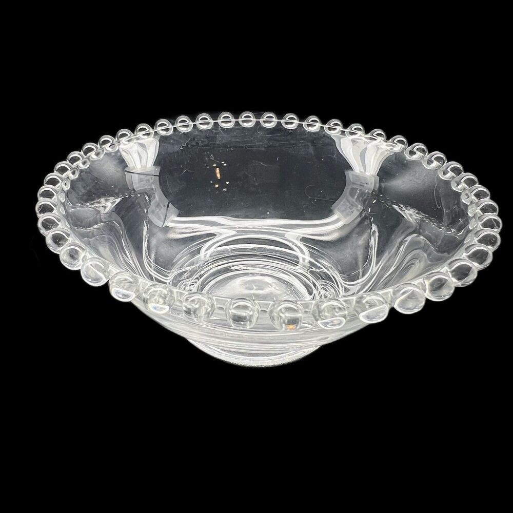 Vintage 1930s- Imperial Glass -Candlewick Dessert/Fruit Bowl- Beaded Edge 5”